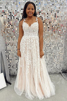 Load image into Gallery viewer, White Off the Shoulder Prom Dress with Appliques