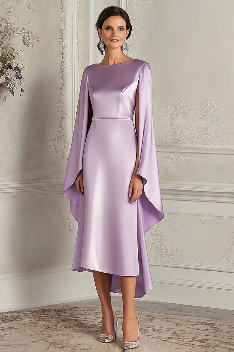 Load image into Gallery viewer, Lilac Scoop Sheath Knee-Length Formal Dress