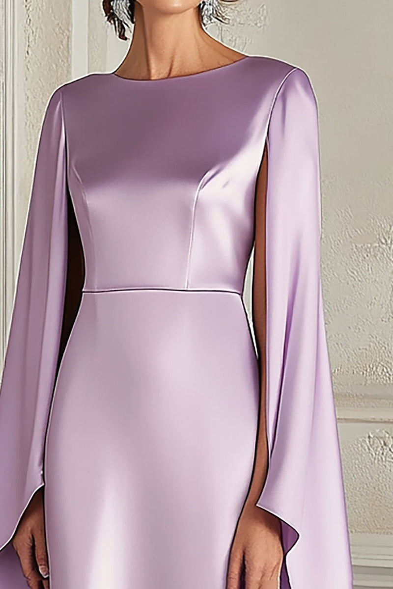 Load image into Gallery viewer, Lilac Scoop Sheath Knee-Length Formal Dress