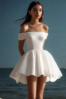 Load image into Gallery viewer, Sparkly White Sequins Mini Graduation Dress