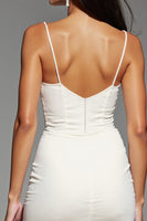 Load image into Gallery viewer, Ivory Tight Satin Short Corset Prom Dress