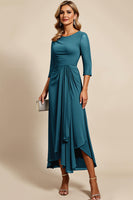 Load image into Gallery viewer, Twilight Chiffon Sheath Mother of the Bride Dress with 3/4 Sleeves
