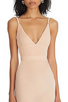 Load image into Gallery viewer, Champagne Mermaid V-Neck Maxi Formal Dress