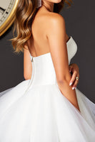Load image into Gallery viewer, Sweetheart White A Line Tulle Short Prom Dress