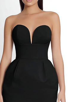 Simple Sweetheart Bodycon Tight Little Black Dress