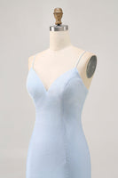 Load image into Gallery viewer, Sparkly Light Blue Short Tight Prom Dress with Beading