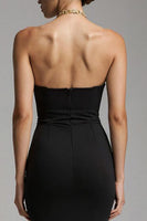 Load image into Gallery viewer, Black Mermaid Sweetheart Ruffled Long Formal Dress