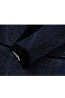 Load image into Gallery viewer, Sparkly 2 Piece Navy Shawl Lapel Prom Men's Suits