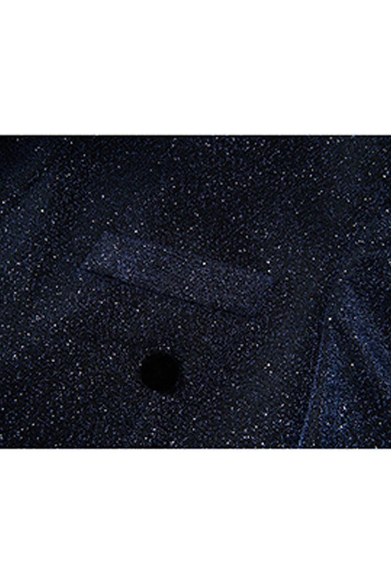 Load image into Gallery viewer, Sparkly 2 Piece Navy Shawl Lapel Prom Men's Suits