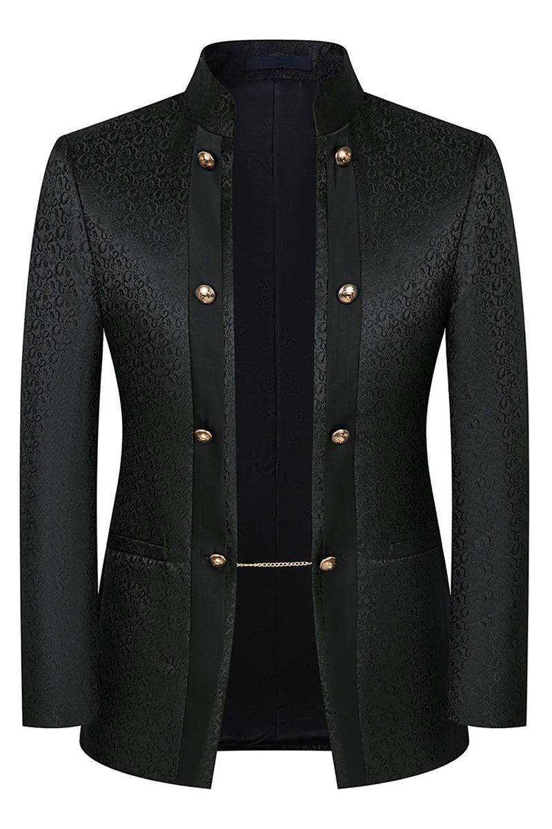 Load image into Gallery viewer, 3 Piece Khaki Jacquard Double Breasted Prom Men's Suits