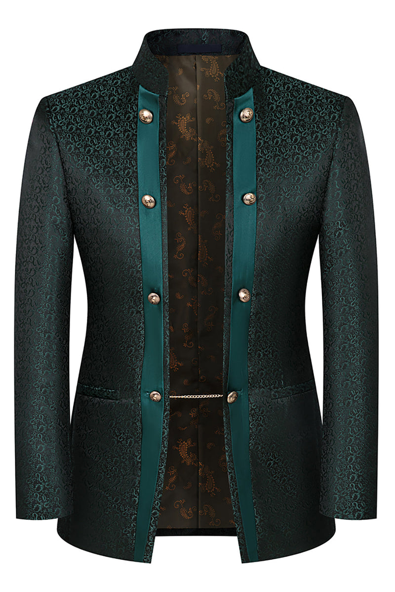 Load image into Gallery viewer, 3 Piece Khaki Jacquard Double Breasted Prom Men's Suits