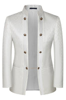 Load image into Gallery viewer, 3 Piece Khaki Jacquard Double Breasted Prom Men's Suits