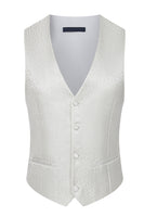 Load image into Gallery viewer, 3 Piece Khaki Jacquard Double Breasted Prom Men's Suits