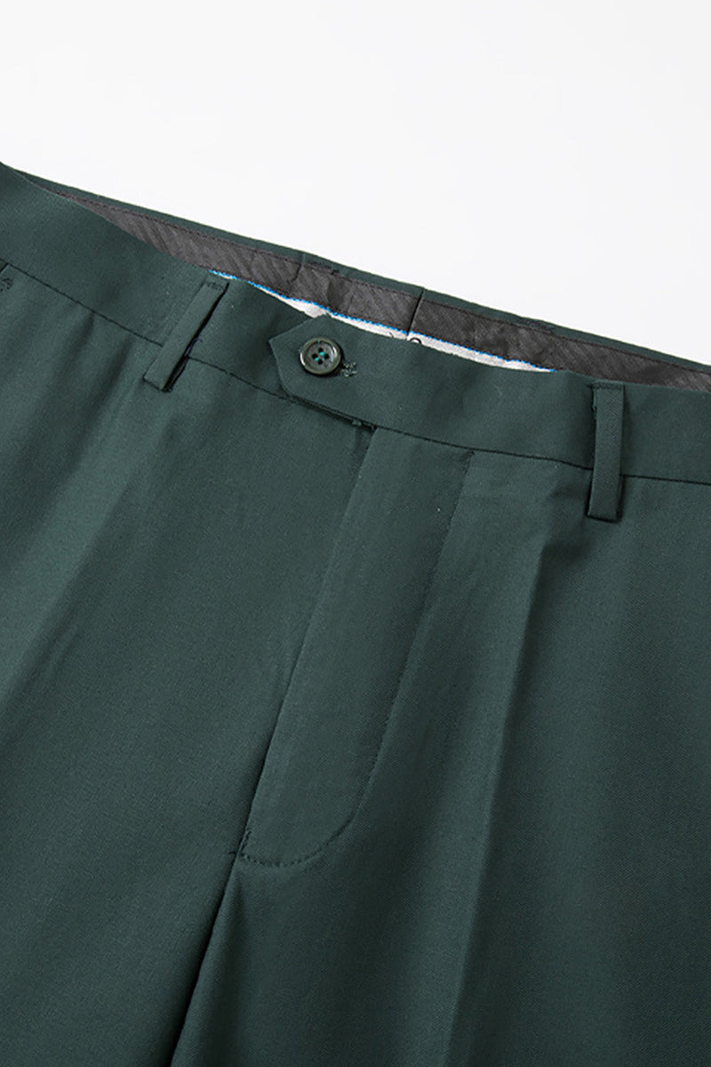 Load image into Gallery viewer, 3 Piece Dark Green Shawl Lapel Jacquard Prom Men's Suits