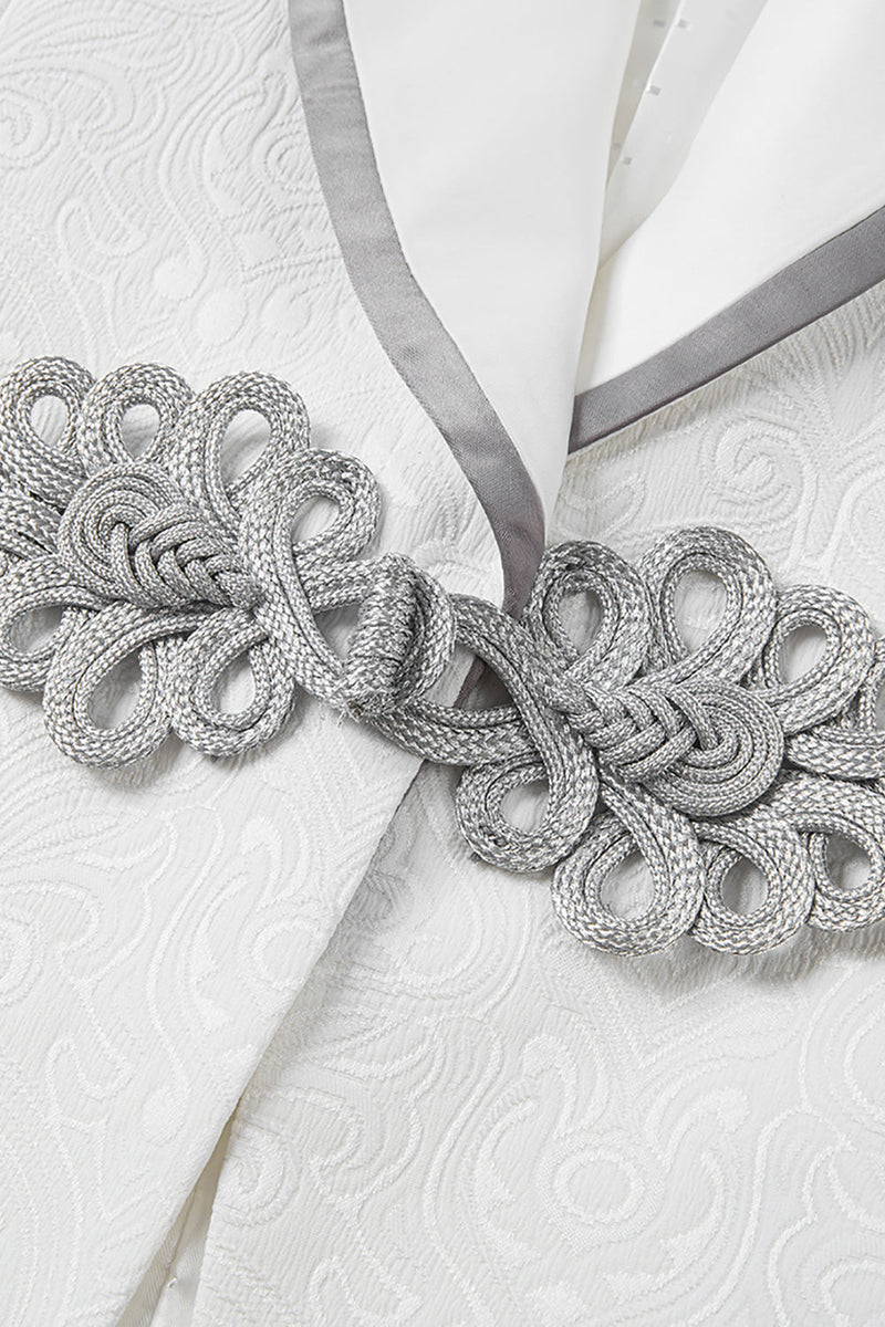 Load image into Gallery viewer, 3 Piece Black Shawl Lapel Jacquard Prom Men's Suits