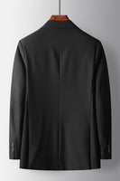 Load image into Gallery viewer, Black 2 Piece Double Breasted Peak Lapel Prom Men's Suits