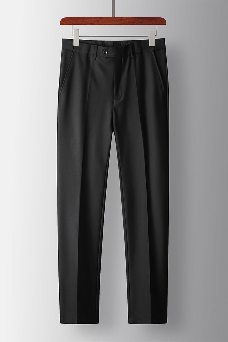 Load image into Gallery viewer, Black 2 Piece Double Breasted Peak Lapel Prom Men's Suits