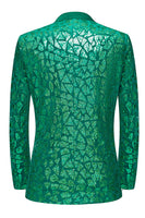 Load image into Gallery viewer, Sparkly Sequins Black Golden 2 Piece Prom Men's Suits