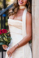 Load image into Gallery viewer, White A Line Lace Up Back Halter Mini Birthday Dress with Sash