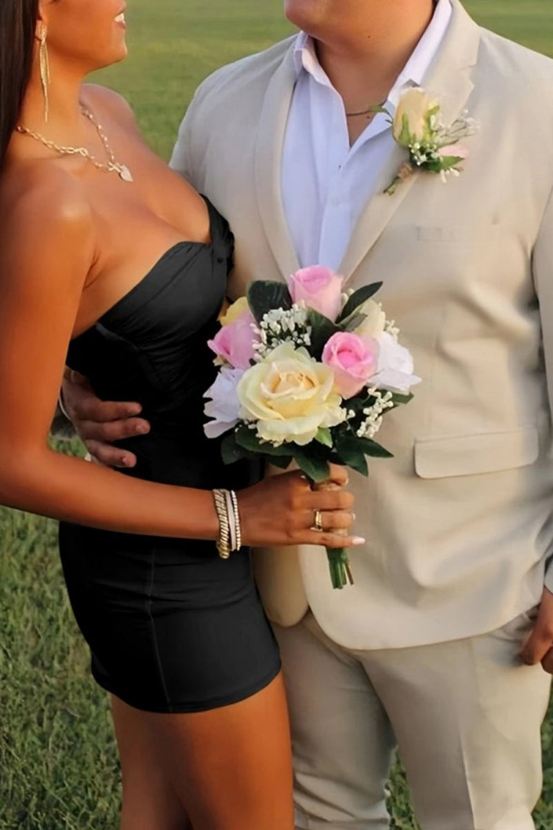 Load image into Gallery viewer, Lilac Sweetheart Keyhole Bodycon Short Prom Dress