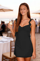 Load image into Gallery viewer, Simple Yellow Bodycon Short Prom Dress with Ruffles