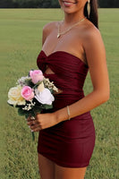 Load image into Gallery viewer, Lilac Sweetheart Keyhole Bodycon Short Prom Dress