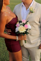 Load image into Gallery viewer, Lilac Sweetheart Keyhole Bodycon Short Prom Dress