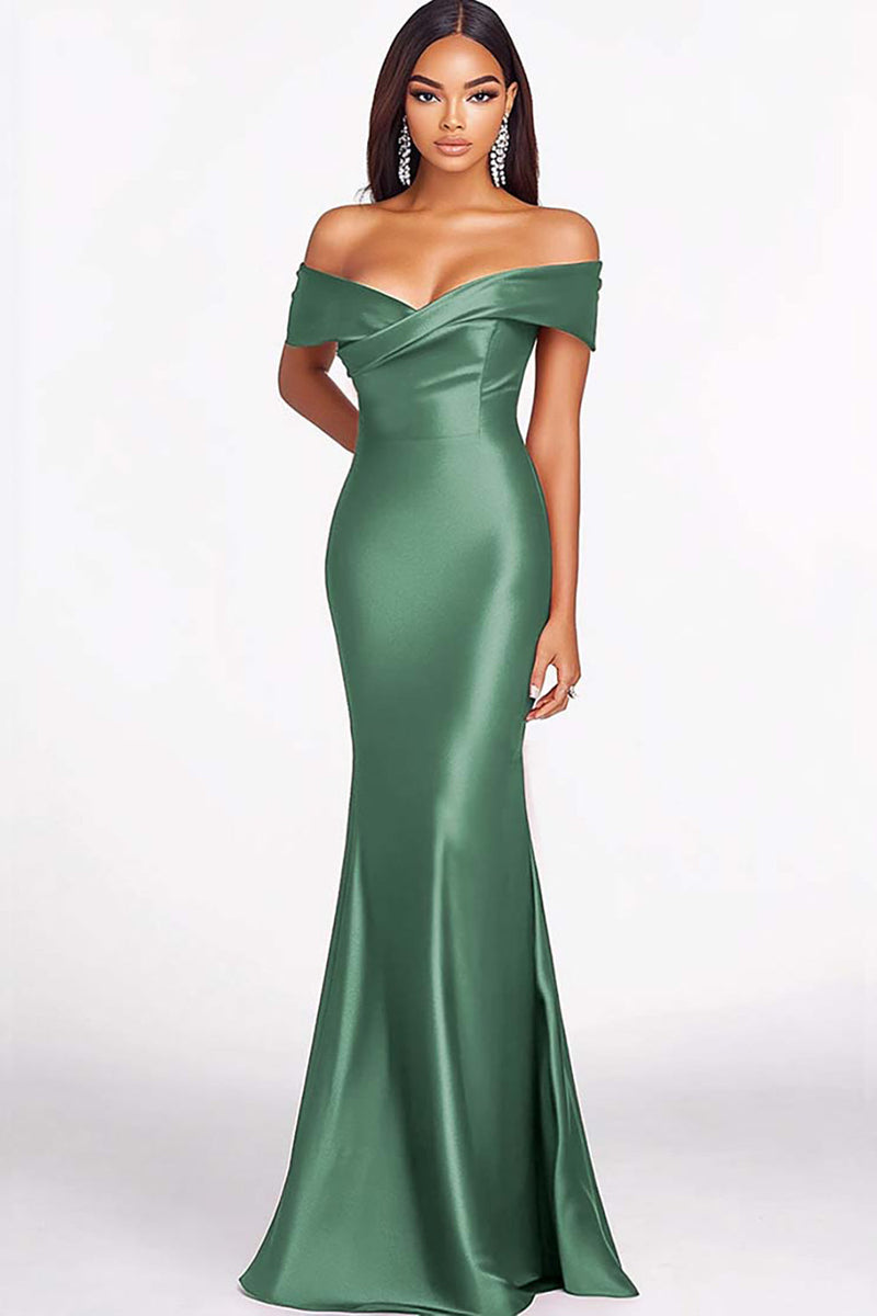 Queendancer Women Elegant Eucalyptus Satin Formal Dress Mermaid Off the Shoulder Floor Length Long Prom Dress queendanceruk Queendancer Women Elegant Eucalyptus Satin Formal Dress Mermaid Off the Shoulder Floor Length Long Prom Dress queendanceruk
