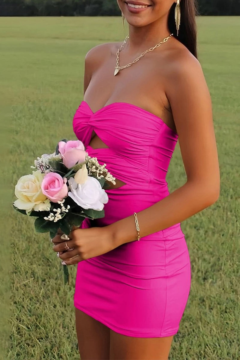 Load image into Gallery viewer, Lilac Sweetheart Keyhole Bodycon Short Prom Dress