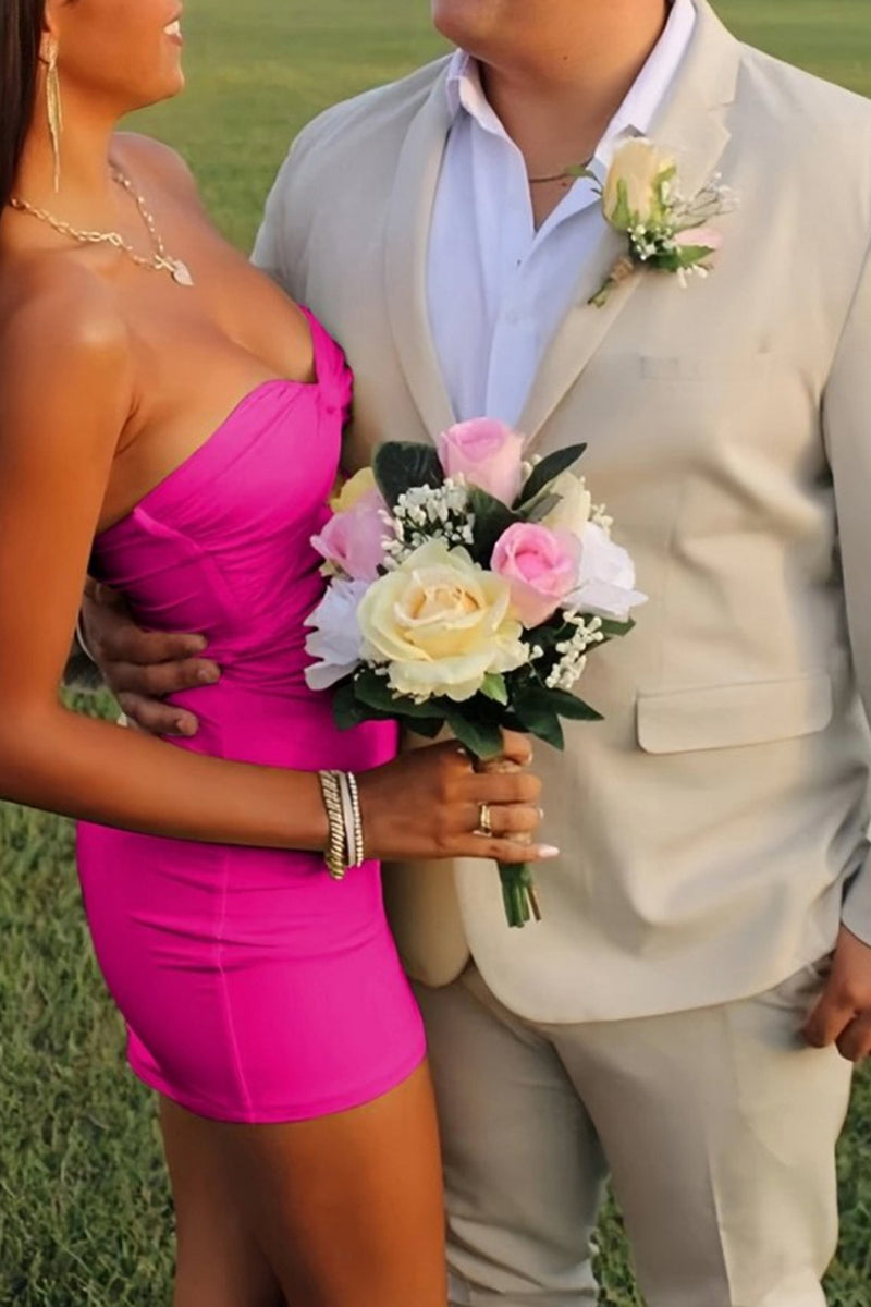 Load image into Gallery viewer, Lilac Sweetheart Keyhole Bodycon Short Prom Dress