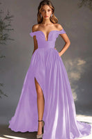 Load image into Gallery viewer, A Line Chiffon Pleated Long Black Tie Dress with Slit