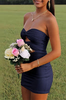 Load image into Gallery viewer, Lilac Sweetheart Keyhole Bodycon Short Prom Dress