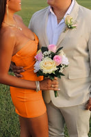 Load image into Gallery viewer, Lilac Sweetheart Keyhole Bodycon Short Prom Dress