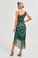 Load image into Gallery viewer, Champagne Spaghetti Straps Gatsby Fringed Flapper Dress