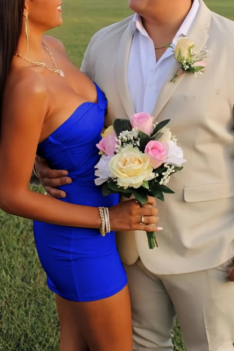 Load image into Gallery viewer, Lilac Sweetheart Keyhole Bodycon Short Prom Dress