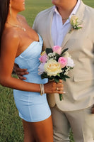 Load image into Gallery viewer, Lilac Sweetheart Keyhole Bodycon Short Prom Dress