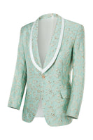 Load image into Gallery viewer, Light Pink Shawl Lapel Jacquard Men's Prom Suits