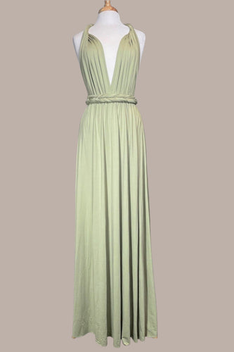 Matcha Convertible Wear Long Bridesmaid Dress