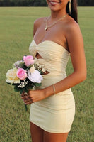 Load image into Gallery viewer, Lilac Sweetheart Keyhole Bodycon Short Prom Dress