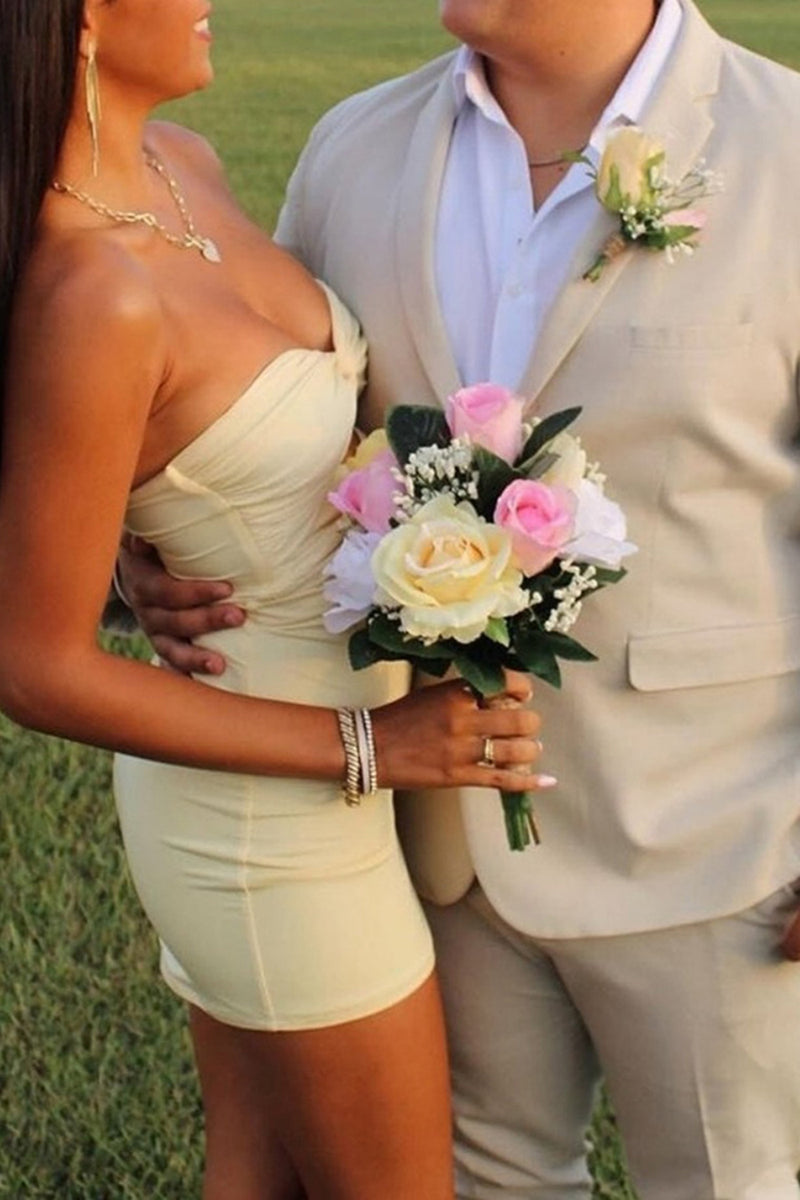 Load image into Gallery viewer, Lilac Sweetheart Keyhole Bodycon Short Prom Dress