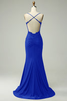 Load image into Gallery viewer, Sparkly Dark Green Beaded Long Prom Dress with Appliques