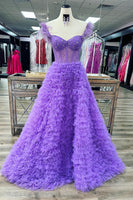 Load image into Gallery viewer, Red Off the Shoulder A-Line Princess Prom Dress