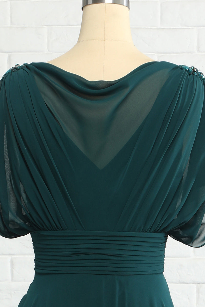 Load image into Gallery viewer, Green Chiffon Mother Dress