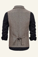 Load image into Gallery viewer, Peak Lapel Single Breasted Men's Suit Vest