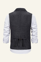 Load image into Gallery viewer, Peak Lapel Single Breasted Men's Suit Vest