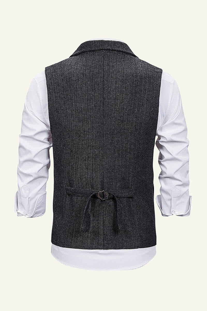 Load image into Gallery viewer, Peak Lapel Single Breasted Men's Suit Vest