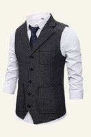Load image into Gallery viewer, Peak Lapel Single Breasted Men's Suit Vest