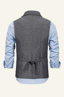 Load image into Gallery viewer, Peak Lapel Single Breasted Men's Suit Vest