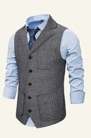 Load image into Gallery viewer, Peak Lapel Single Breasted Men's Suit Vest