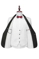 Load image into Gallery viewer, Shawl Lapel White 3 Piece Men's Suits